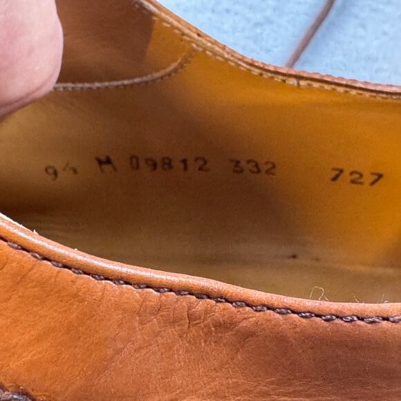 Johnston & Murphy Oxford Derby Shoes Mens 9.5M Brown Two-Tone Split Toe Leather main image 10